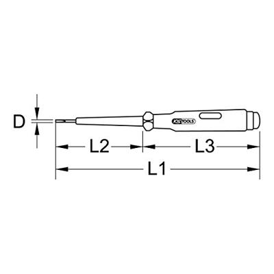 KS Tools 911.2177 Spanningstester 100 - 500 V/AC