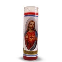 Bedrukte Kaars Sacred Heart - thumbnail