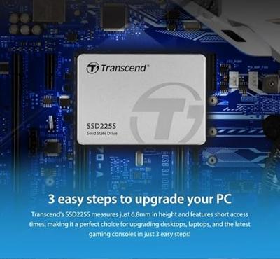 Transcend SSD225S 500 GB Harde schijf (2.5 inch) SATA III Retail TS500GSSD225S