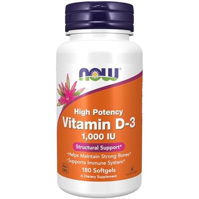 Vitamine D-3 1000IU 180softgels - thumbnail