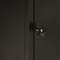 Badkamerkast 40x30x60 cm ijzer en massief mangohout - thumbnail