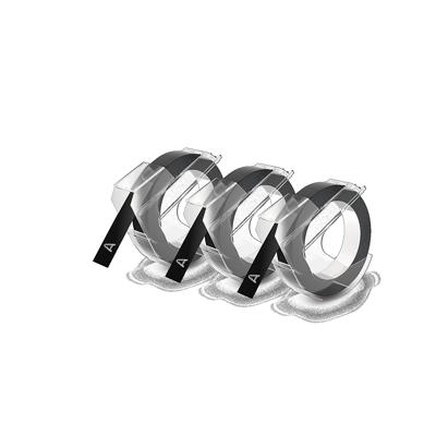DYMO 3D Labeltape voor lettertang Set van 3 stuks Kunststof Tapekleur: Zwart Tekstkleur: Wit 9 mm 3 m DYMO 3D Labeltape voor lettertang Set van 3 stuks Kunststof Tapekleur: Zwart Tekstkleur: Wit 9 mm 3 m