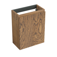 Fonteinkast Forzalaqua Siena 39.5x21.5x50 Cm 1 Deur Rechts Eiken Castle Brown - thumbnail