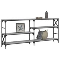 Wandtafel 180x29x76,5 cm bewerkt hout grijs sonoma eikenkleurig - thumbnail