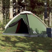 VidaXL Koepeltent 4-persoons waterdicht groen - thumbnail