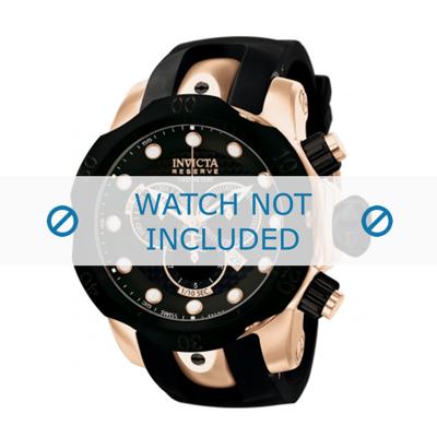 Horlogeband Invicta 0361 Reserve Silicoon Zwart 26mm Horlogeband Invicta 0361 Reserve Silicoon Zwart 26mm