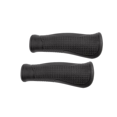 Atom Handvatten zwart, anisch. lengte: 130/130mm. per stel