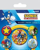 Sonic the Hedgehog Pin-Back Buttons 5-Pack Speed Team - thumbnail
