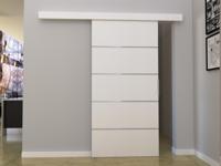 Schuifdeur CLOVIS 86 cm wit - thumbnail