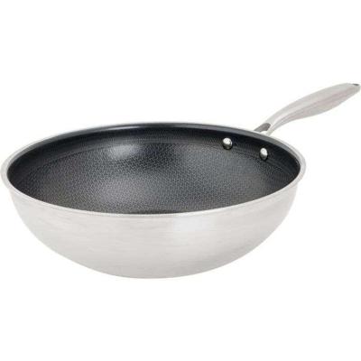 Wok - COSY & TRENDY - HEXAPRO - Acciaio inox - Ø24 cm - Antiaderente - Adatto a tutti i piani cottura, inclusa l'induzione