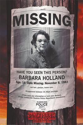 Poster Stranger Things - Missing Barb 61x91,5cm