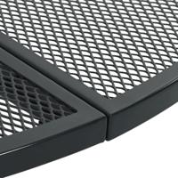 Terrastafel rond 80x72,5 cm gepoedercoat staal antracietkleur - thumbnail