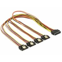 Delock 60158 0.5m SATA 15-pin Multi kleuren SATA-kabel - thumbnail