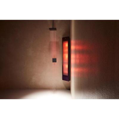 Sunshower Combi - Opbouw (hoek) - Infrarood + Uv - 30 x 145 x 20 cm - Zwart