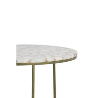 Light & Living Bijzettafel 'Axat' Set van 2 stuks, agaat antiek brons - thumbnail