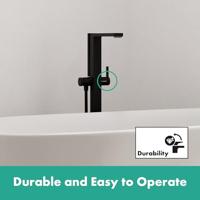 Hansgrohe Tecturis E ééngreeps badmengkraan vloergemonteerd, mat zwart - thumbnail