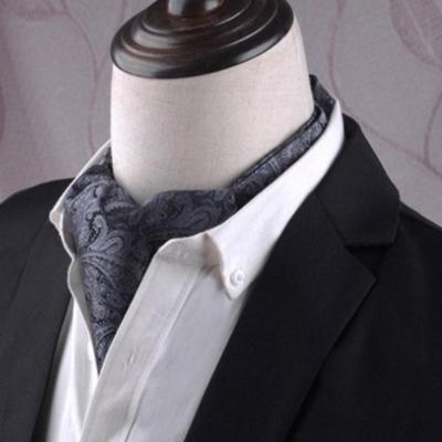 Gentleman's stijl polyester Jacquard mannen trendy sjaal Fashion jurk pak shirt Britse stijl sjaal (L233)