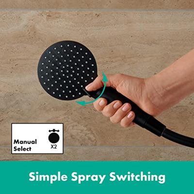 Hansgrohe Vernis Blend glijstangset 65cm met 2 straalsoorten mat zwart