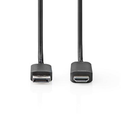 Nedis CCGB37104BK20 Displayport - Hdmi™-kabel 1.4 Displayport Male - Hdmi™ Male 2,0 M Zwart