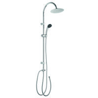 Douchekolom Go By Van Marcke Biwa Rond Ø20 cm Met Handdoucheset Verstelbaar Go by Van Marcke - thumbnail