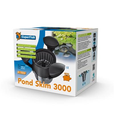 Superfish Pond Skim 3000 - Kristalhelder Water, 3000 L/u - Eenvoudig in Onderhoud, 2 Jaar Garantie