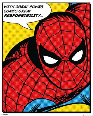 Poster Spider-Man - Quote 40x50cm Poster Spider-Man - Quote 40x50cm