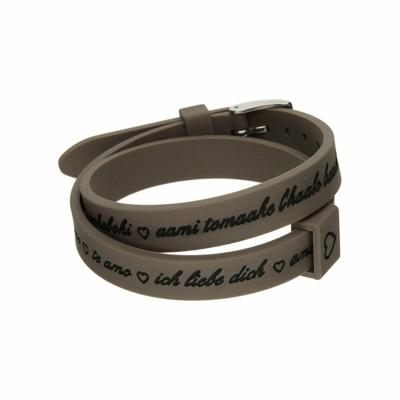 Armband Dames il mezzometro I LOVE YOU SILVER - BRACCIALE IN SILICONE/SILICONE BRACELET