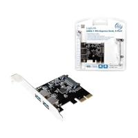 LogiLink PC0080 2 poorten USB 3.2 Gen 2-controllerkaart USB-A PCIe - thumbnail