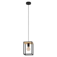Eglo Landelijke hanglampLibertad zwart met hout - 99795 - thumbnail