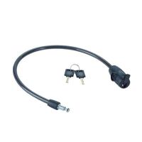 Fietskabel met sleutel 10 mm - YCK0/10/60/2 Zwart - thumbnail