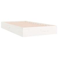 Bedframe massief hout wit 90x200 cm - thumbnail