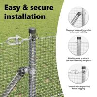 VidaXL Afrasteringspaal zilver 50 x 0,4 m (12 x 12 mm gaas) staal - thumbnail