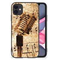 iPhone 11 Silicone Back Case Bladmuziek - thumbnail