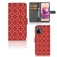 Xiaomi Redmi Note 10S | 10 4G | Poco M5s | Telefoon Hoesje | Batik Rood - thumbnail