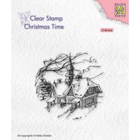 Nellie's Choice • christmas time clear stempels snowy christmas scene - thumbnail