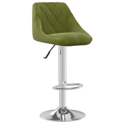 VidaXL Barkruk fluweel lichtgroen