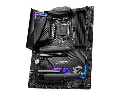MPG Z490 GAMING CARBON WIFI - Moederbord - ATX - LGA1200-socket - Z490 - USB-C Gen2, USB 3.2 Gen 1, USB 3.2 Gen 2, USB-C Gen 2x2 - 2.5 Gigabit LAN, Wi-Fi, Bluetooth MPG Z490 GAMING CARBON WIFI - Moederbord - ATX - LGA1200-socket - Z490 - USB-C Gen2, USB 3.2 Gen 1, USB 3.2 Gen 2, USB-C Gen 2x2 - 2.5 Gigabit LAN, Wi-Fi, Bluetooth