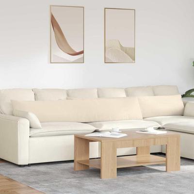 VidaXL Sofa kussens 2 stuks beige 200 x 40 cm stof