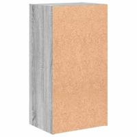Boekenkast 40x30x77 cm bewerkt hout grijs sonoma eikenkleurig - thumbnail