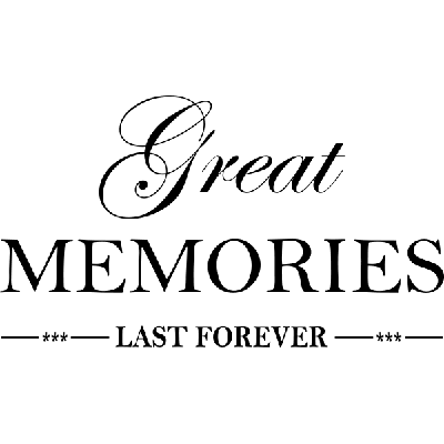 Great Memories - Muursticker Great Memories - Muursticker