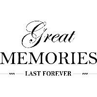 Great Memories - Muursticker - thumbnail
