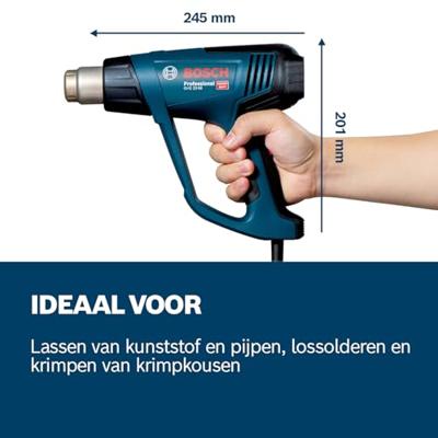Bosch Professional GHG 23-66 Heteluchtpistool met accessoireset 2300W in L-Boxx - 06012A6303
