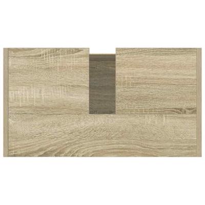 Badkamerkast 58x33x60 cm bewerkt hout sonoma eikenkleurig