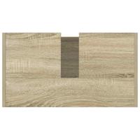 Badkamerkast 58x33x60 cm bewerkt hout sonoma eikenkleurig - thumbnail