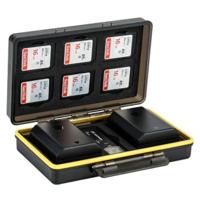 Patona JJC BC-3SD6 multifunctionele batterij case met ruimte voor 6 SD-kaarten en cardreader - thumbnail