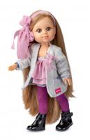 Berjuan Babypoppenkleding Junior Polyester Grijs/roze 4-delig - thumbnail