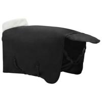 VidaXL Paardendeken zwart 155 cm polar fleece - thumbnail
