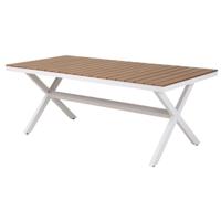 Eettafel DKD Home Decor Buitenkant Hars Aluminium 200 x 90 x 75 cm - thumbnail
