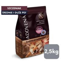 ADDVENA Boosted by superfoods Junior Medium/Large Beef - droog hondenvoer - 2,5kg - thumbnail