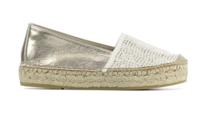 Mace Dames Espadrilles in Leder (Goud) - thumbnail